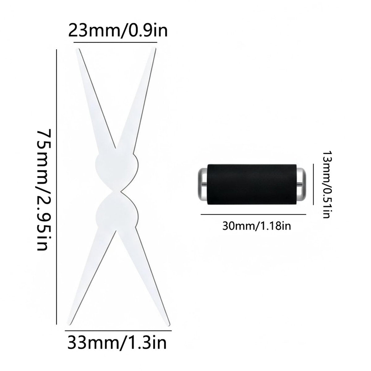 CHEMAILON Cat Eye Nail Magnet for Nails Set – Double-Head French Nail Magnet Tool, Strong Cat Eye Gel Nail Polish Magnet, 2 in 1 Cat Eye Nail Magnet for French Effect, Perfect for DIY or Nail Salon - görsel 3