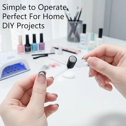 CHEMAILON Cat Eye Nail Magnet for Nails Set – Double-Head French Nail Magnet Tool, Strong Cat Eye Gel Nail Polish Magnet, 2 in 1 Cat Eye Nail Magnet for French Effect, Perfect for DIY or Nail Salon