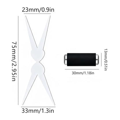 CHEMAILON Cat Eye Nail Magnet for Nails Set – Double-Head French Nail Magnet Tool, Strong Cat Eye Gel Nail Polish Magnet, 2 in 1 Cat Eye Nail Magnet for French Effect, Perfect for DIY or Nail Salon
