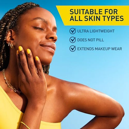 CeraVe Invisible Mineral Sunscreen SPF 50, Face Sunscreen for Sensitive Skin with Zinc Oxide & Titanium Dioxide, Vitamin E + Niacinamide + Ceramides, Oil Free, Travel Size 1.62 oz Avelisse