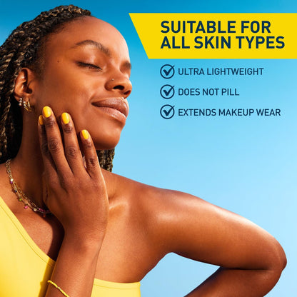 CeraVe Invisible Mineral Sunscreen SPF 50, Face Sunscreen for Sensitive Skin with Zinc Oxide & Titanium Dioxide, Vitamin E + Niacinamide + Ceramides, Oil Free, Travel Size 1.62 oz Avelisse