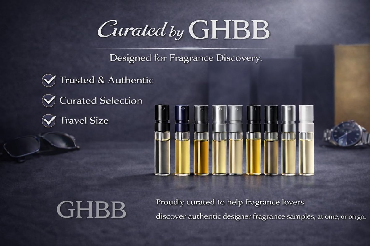 GHBB Cologne 11 Designer Sample Vial For Men Sampler Discovery Set Avelisse