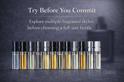 GHBB Cologne 11 Designer Sample Vial For Men Sampler Discovery Set Avelisse