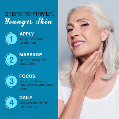 Tighten and Lift Neck Cream: Instant Face Lift Cream - 6-in-1 Anti-Aging Face Moisturizer for Anti-Wrinkle Firm - Collagen Retinol Peptides & Hyaluronic Acid Neck Firming Cream for Skin Care Avelisse