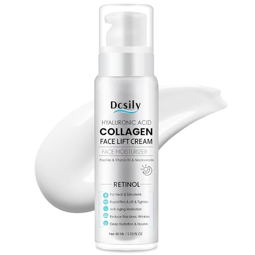 Tighten and Lift Neck Cream: Instant Face Lift Cream - 6-in-1 Anti-Aging Face Moisturizer for Anti-Wrinkle Firm - Collagen Retinol Peptides & Hyaluronic Acid Neck Firming Cream for Skin Care Avelisse