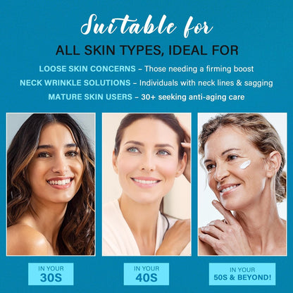 Tighten and Lift Neck Cream: Instant Face Lift Cream - 6-in-1 Anti-Aging Face Moisturizer for Anti-Wrinkle Firm - Collagen Retinol Peptides & Hyaluronic Acid Neck Firming Cream for Skin Care Avelisse