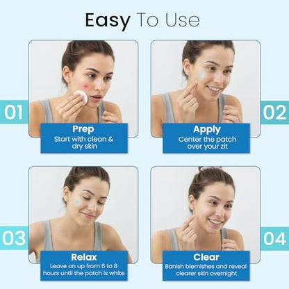 Wright Glow By Taylor Overnight Pimple Fix Patches – Star & Heart-Shaped Hydrocolloid Stickers for Clear Skin, 116 Count