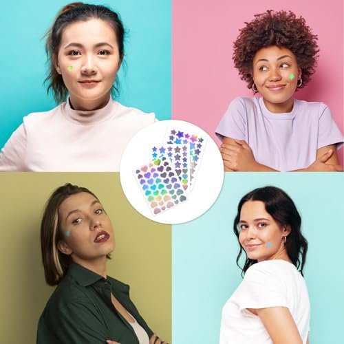 Wright Glow By Taylor Overnight Pimple Fix Patches – Star & Heart-Shaped Hydrocolloid Stickers for Clear Skin, 116 Count - görsel 10