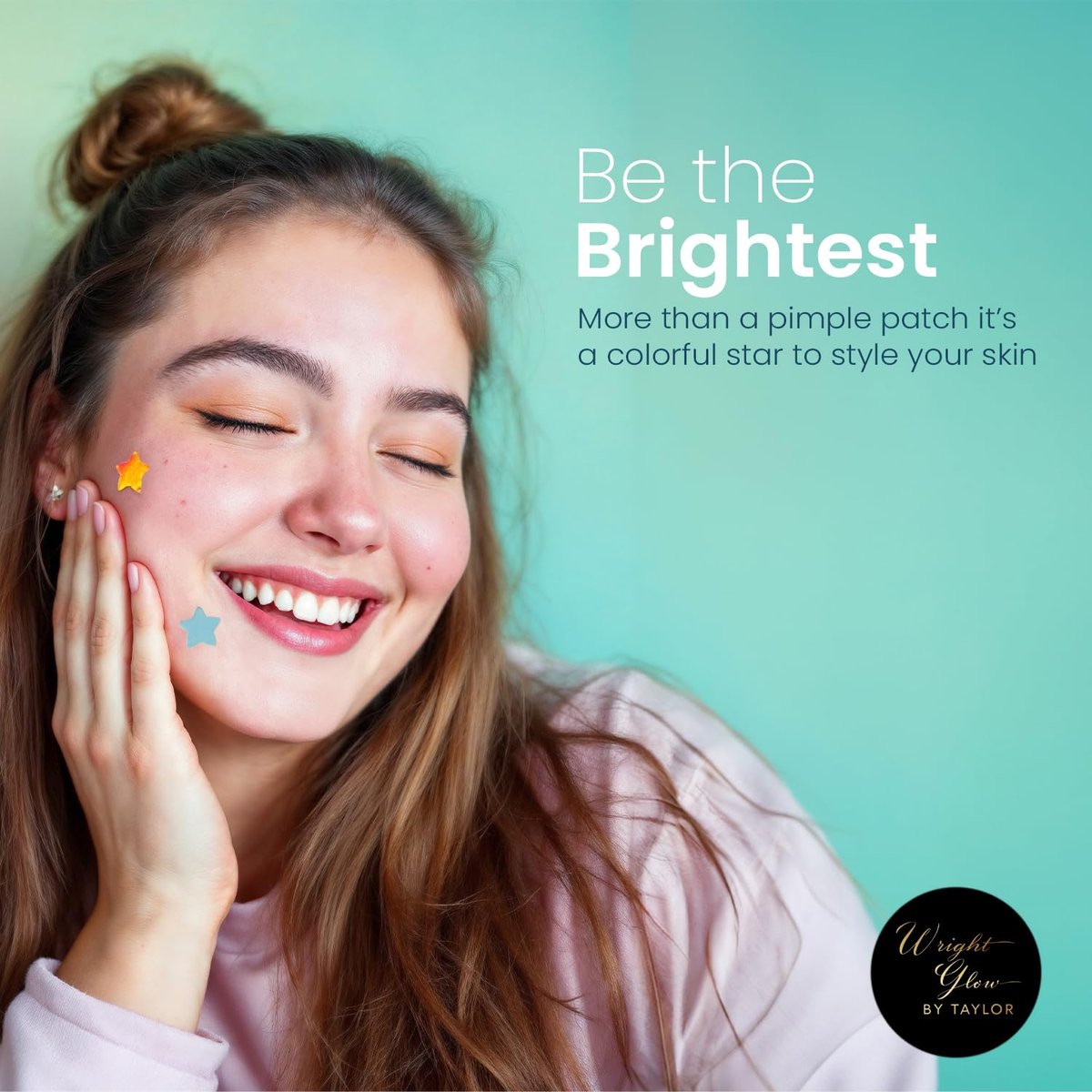 Wright Glow By Taylor Overnight Pimple Fix Patches – Star & Heart-Shaped Hydrocolloid Stickers for Clear Skin, 116 Count - görsel 15