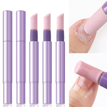 Furtherpretty 5PCS Cuticle Oil Pusher Pen Set: 2-in-1 Ceramic Cuticle Pushers with Oil for Nail Repair, Hangnail & Dry Cuticle Removal, Professional Salon Tools