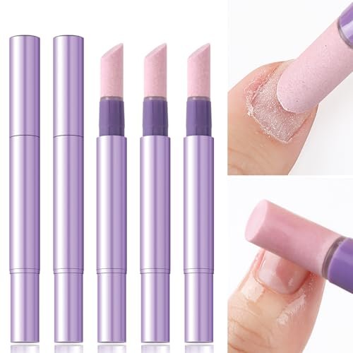 Furtherpretty 5PCS Cuticle Oil Pusher Pen Set: 2-in-1 Ceramic Cuticle Pushers with Oil for Nail Repair, Hangnail & Dry Cuticle Removal, Professional Salon Tools - görsel 2
