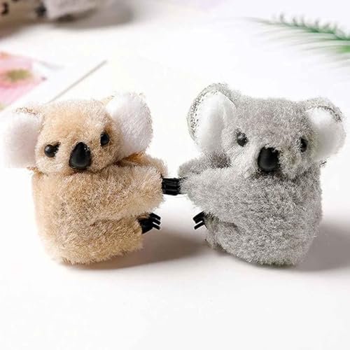3 Pcs Plush Gray and Khaki Koala Hair Claw Clip Set - Cute Cartoon Koala Stuffed Animal Clips for Women - görsel 12