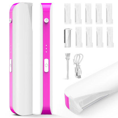 PEDOOD Sonic Dermaplane Razor for Women – Facial Hair Remover with LED Light, 3 Speeds, Mini Electric Dermaplaning Tool for Sensitive Skin, Peach Fuzz Removal, 9 Safety Blades & Exfoliating Head Avelisse