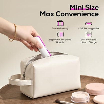 PEDOOD Sonic Dermaplane Razor for Women – Facial Hair Remover with LED Light, 3 Speeds, Mini Electric Dermaplaning Tool for Sensitive Skin, Peach Fuzz Removal, 9 Safety Blades & Exfoliating Head Avelisse