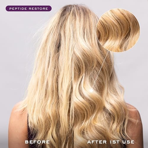 Kristin Ess+ Peptide Restore Fortifying Hair Serum - Moisturizing Bond Repair with Heat Protectant for Frizz & Damaged Hair, Vegan & Sulfate Free, 1.69 fl oz Avelisse