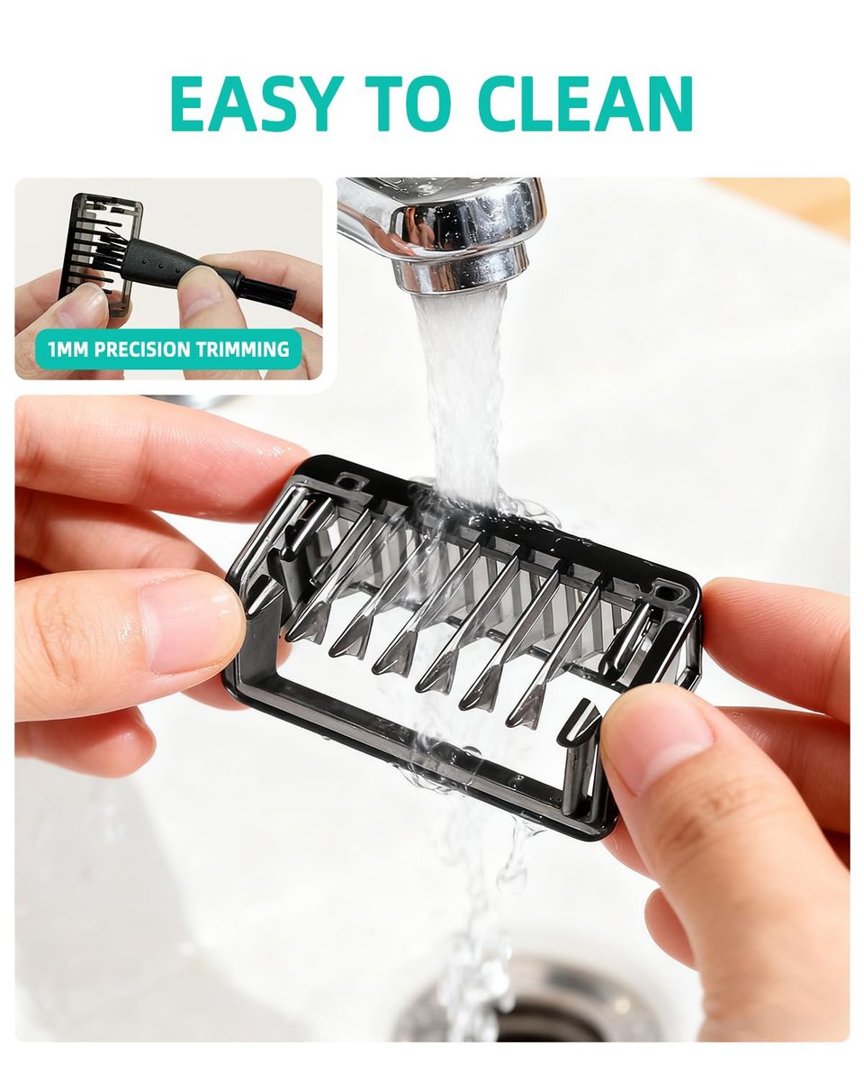 LSAUVWN Guard Combs Kit with Case for Philips Norelco OneBlade - 1/2/3/5mm Guide Combs, 0/3mm Body Comb and Protective Cap - görsel 12