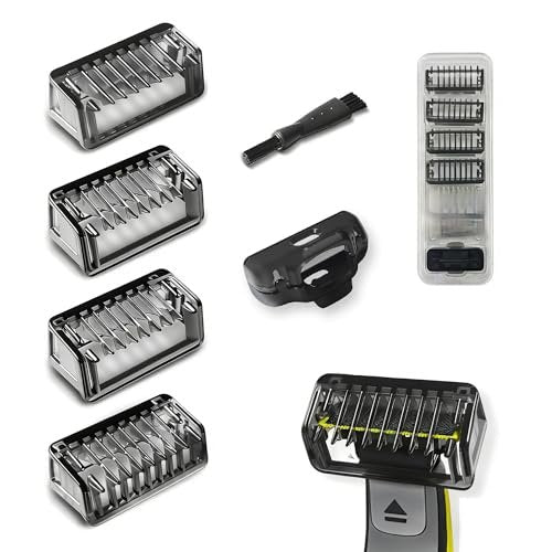 LSAUVWN Guard Combs Kit with Case for Philips Norelco OneBlade - 1/2/3/5mm Guide Combs, 0/3mm Body Comb and Protective Cap - görsel 1