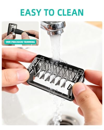 LSAUVWN Guard Combs Kit with Case for Philips Norelco OneBlade - 1/2/3/5mm Guide Combs, 0/3mm Body Comb and Protective Cap - görsel 11