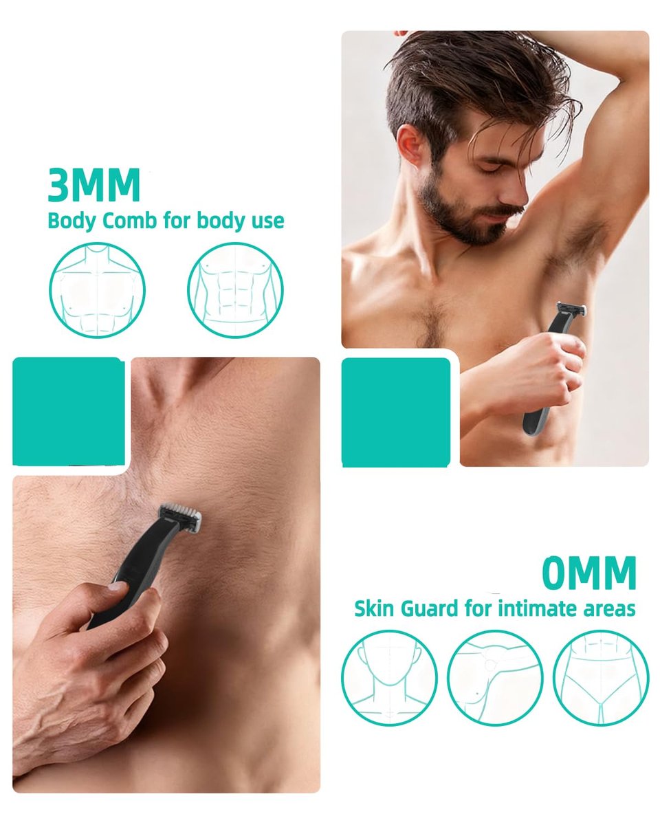 LSAUVWN Guard Combs Kit with Case for Philips Norelco OneBlade - 1/2/3/5mm Guide Combs, 0/3mm Body Comb and Protective Cap - görsel 8