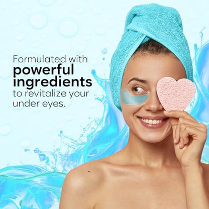 AURAE Retinol & Collagen Under Eye Patches (30 Pairs) – Reduce Puffiness, Dark Circles & Fine Lines | Hydrating Eye Mask for Smooth, Bright Eyes