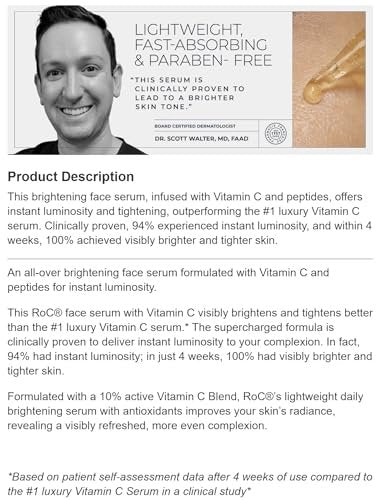 RoC Multi Correxion Revive and Glow Daily Vitamin C Serum Set - 2.7 Fl Oz Total Avelisse
