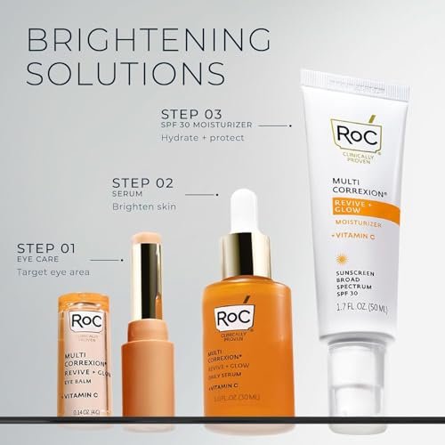 RoC Multi Correxion Revive and Glow Daily Vitamin C Serum Set - 2.7 Fl Oz Total Avelisse