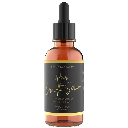 Rennora Extra-Strength Hair Growth Serum with Organic Herbs and Natural Vitamins, Rosemary Oil, Castor Oil, Black Seed, Amla, and Ginseng, No Chemicals, Formulated for Fast Hair Regrowth Avelisse