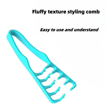 Voluminous Wide-Toothed Hair Comb for Men | Fluffy Texture, ABS Plastic with Textured Grip | Dual-Purpose Fine & Wide Teeth