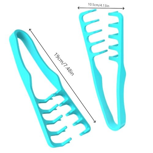 Voluminous Wide-Toothed Hair Comb for Men | Fluffy Texture, ABS Plastic with Textured Grip | Dual-Purpose Fine & Wide Teeth - görsel 6