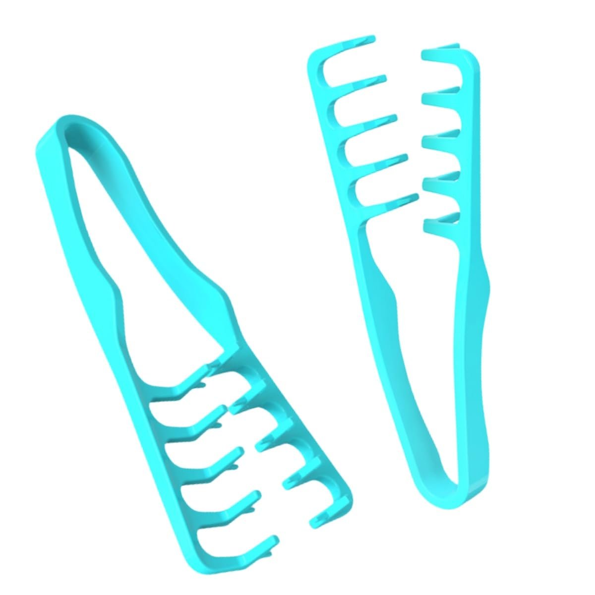 Voluminous Wide-Toothed Hair Comb for Men | Fluffy Texture, ABS Plastic with Textured Grip | Dual-Purpose Fine & Wide Teeth - görsel 1