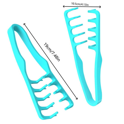 Voluminous Wide-Toothed Hair Comb for Men | Fluffy Texture, ABS Plastic with Textured Grip | Dual-Purpose Fine & Wide Teeth