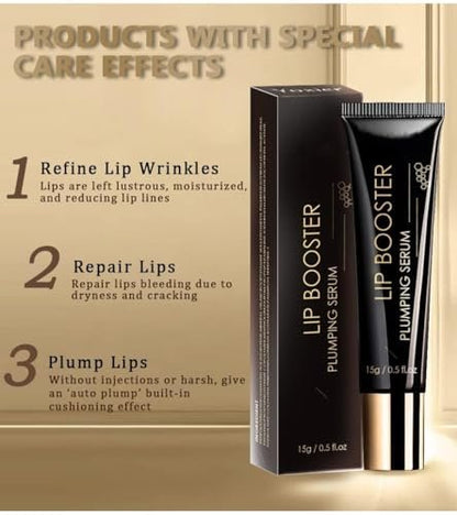 Collagen Lip Booster Plumping Serum - Repair Lip Lines, Anti-Wrinkle, Hyaluronic Moisturizing Treatment for Fuller, Brighter Lips Avelisse