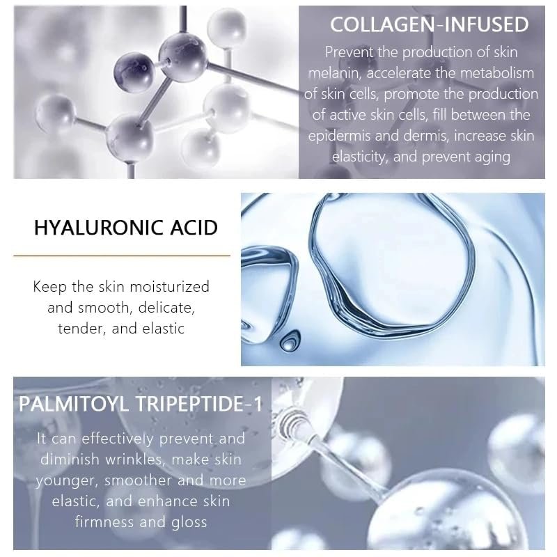 Collagen Lip Booster Plumping Serum - Repair Lip Lines, Anti-Wrinkle, Hyaluronic Moisturizing Treatment for Fuller, Brighter Lips Avelisse