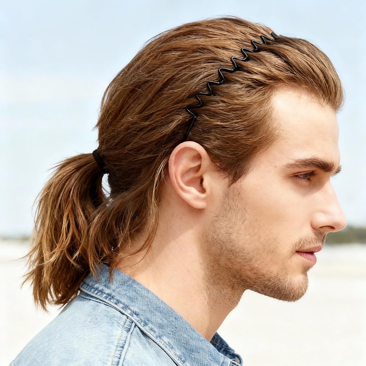 ZASZO 2 Pack Metal Hair Band – Fashion Wavy Spring Headband for Men & Women – Elastic Non-Slip Metal Hair Hoop for Daily Use & Sports - görsel 13
