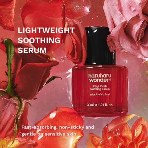 Haruharu Wonder Rose PDRN Soothing Serum with Azelaic Acid – Redness Relief & Barrier Repair for Sensitive Skin, Fragrance-Free, Vegan, 1.01 fl.oz Avelisse