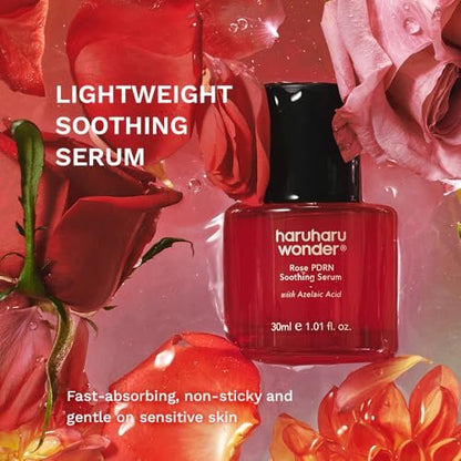 Haruharu Wonder Rose PDRN Soothing Serum with Azelaic Acid – Redness Relief & Barrier Repair for Sensitive Skin, Fragrance-Free, Vegan, 1.01 fl.oz Avelisse