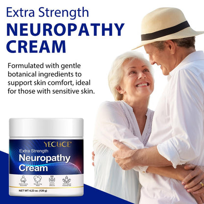 Neuropathy Relief Cream for Feet, Hands, Legs & Toes - Natural Formula for Tingling, Burning & Nerve Discomfort - Fast Absorbing, Non-Greasy Moisturizer with ALA, Menthol & Magnesium - Vegan, 4.23 oz