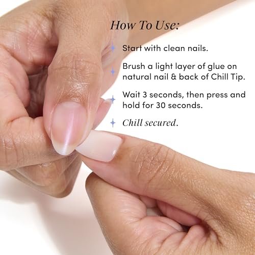 Chillhouse Extra-Strong & Long-Lasting Brush On Nail Glue - .05 fl oz - Press On Nail Adhesive - görsel 7