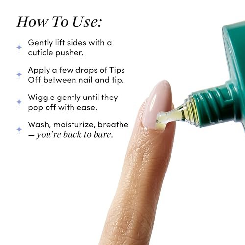 Chillhouse Tips Off Nail Glue Remover – Gentle Press-On Nail Removal with Safflower, Jojoba & Orange Peel Oil – Women-Owned Beauty & Self Care – 1.18 fl oz - görsel 8