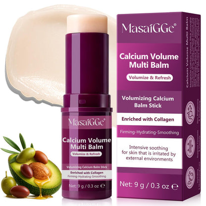 Meifenla Calcium Multi Balm Stick – Collagen Moisturizing Stick for Face, Eyes & Neck, Hydrating & Firming, 0.3 oz