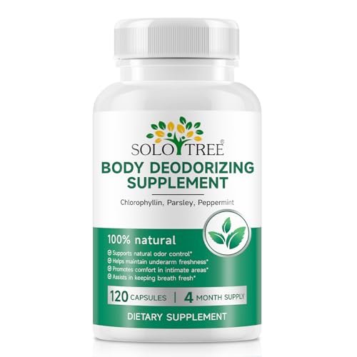 AUIWQWFI Body Deodorizing Supplement - Chlorophyll Pills for Internal Odor Control, Fresh Breath & Digestive Support - 120 Count Avelisse