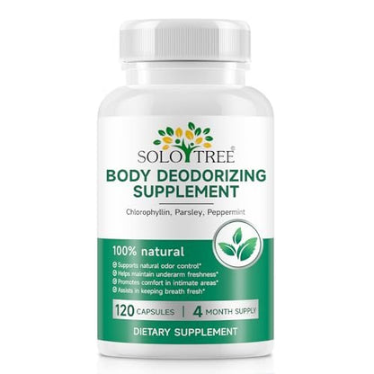 AUIWQWFI Body Deodorizing Supplement - Chlorophyll Pills for Internal Odor Control, Fresh Breath & Digestive Support - 120 Count Avelisse