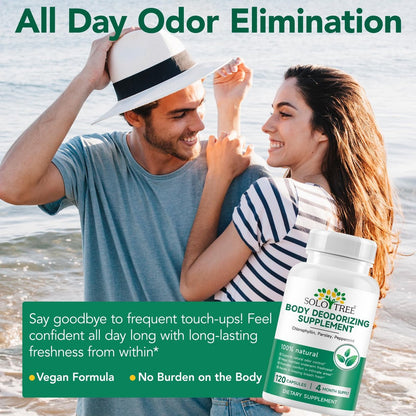 AUIWQWFI Body Deodorizing Supplement - Chlorophyll Pills for Internal Odor Control, Fresh Breath & Digestive Support - 120 Count Avelisse
