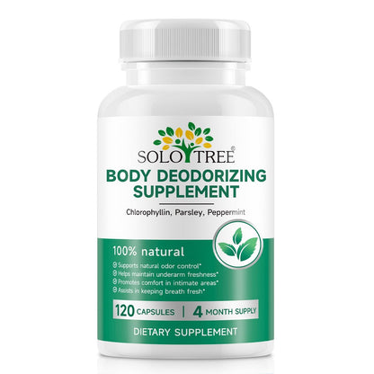 AUIWQWFI Body Deodorizing Supplement - Chlorophyll Pills for Internal Odor Control, Fresh Breath & Digestive Support - 120 Count Avelisse
