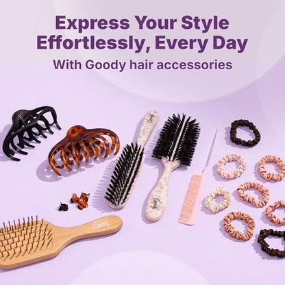 Goody SlideProof Large Hair Clips – Stylish Secure Grip Octopus Claw Clips for Thick Hair, Black & Tortoiseshell, 2 Count