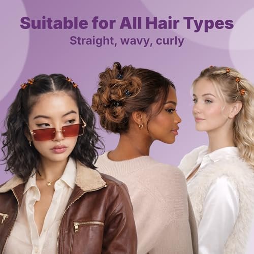 Goody SlideProof Mini Claw Clips – Secure Grip Small Hair Clips for Fine Hair, Black and Tortoiseshell, 16 Count - görsel 8