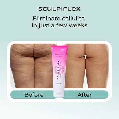 Sculpiflex Anti Cellulite Cream – Lifting & Firming Body Cream for Arms, Stomach, Legs – Smoothing & Hydrating Lightweight Formula for All Skin Types (2.82 oz) Avelisse