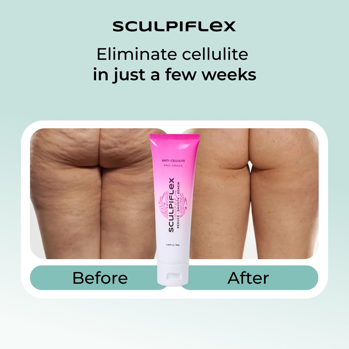 Sculpiflex Anti Cellulite Cream – Lifting & Firming Body Cream for Arms, Stomach, Legs – Smoothing & Hydrating Lightweight Formula for All Skin Types (2.82 oz) Avelisse