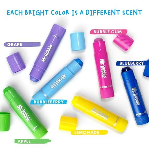 Mr. Bubble Bath Time Body Paints – 6-Color Washable Bath Paint Sticks for Kids, Gentle & Kid-Safe, Scented Colors with Carrying Case - görsel 8