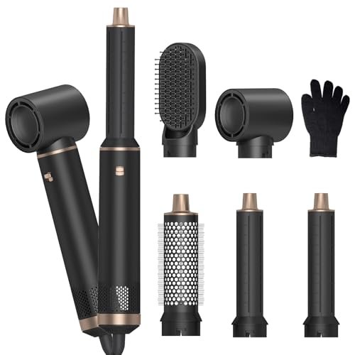 LNSTN 5-in-1 Blow Dryer Brush with Negative Ion Technology for Smooth, Voluminous Hair Avelisse